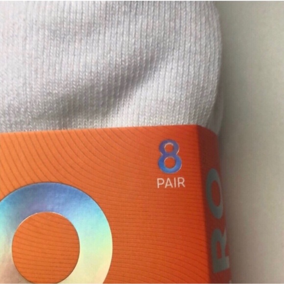 New Socks Aeropostale Package 8 Pairs Mens Gray & White Athletic Low Cut Socks - Picture 9 of 14